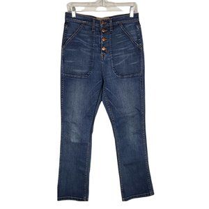 Point Sur Denim Victoria Vintage Jeans Women's Sz 29 High Rise Button Fly E8877